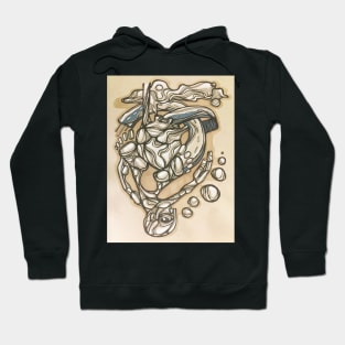 Abstract man in urban sceneario Hoodie